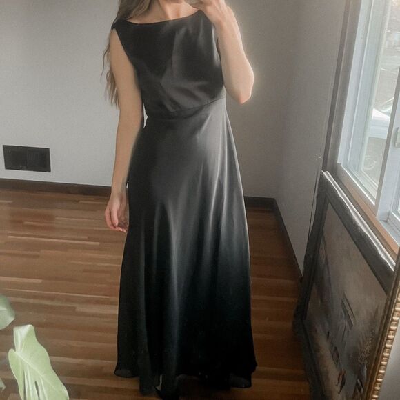 Vintage Romantic Long Length Dress With Scoop Back Size S - Picture 1 of 7